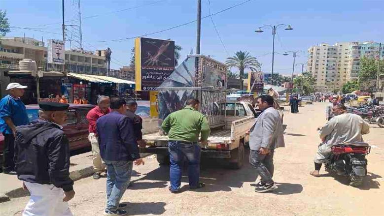 تحرير 62 محضر إشغال ضمن حملة مرورية مكبرة في المنوفية