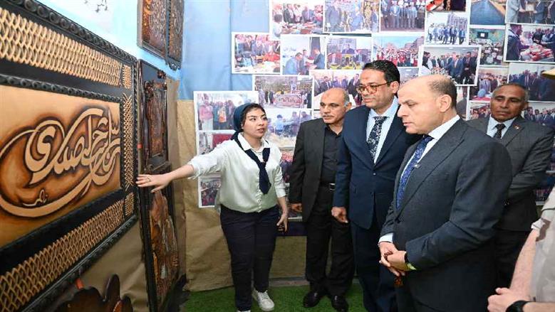 يضم  2820 لوحة فنية.. محافظ الغربية يفتتح معرض الأنشطة الفنية والاقتصاد المنزلي
