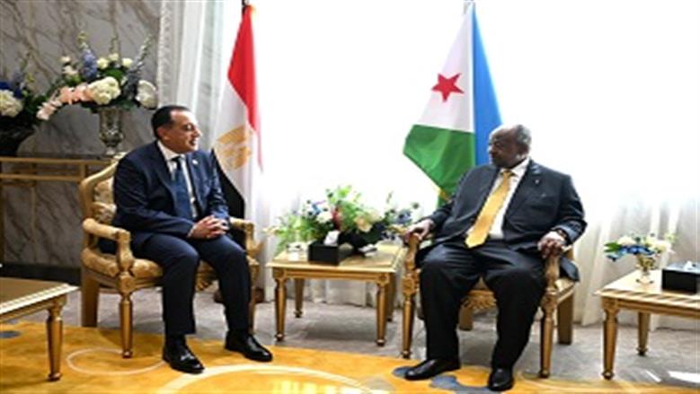 الرئيس الجيبوتي يستقبل الدكتور مصطفى مدبولي