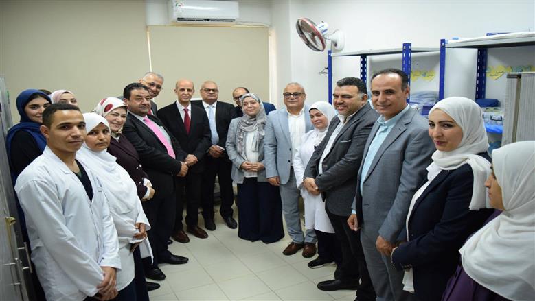رئيس جامعة بني سويف يفتتح توسعات وتطوير قسمي الصدرية وجراحة الأوعية الدموية