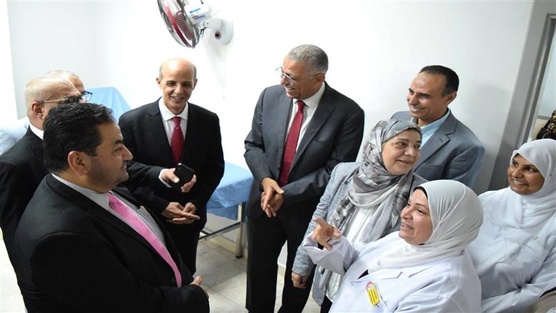 رئيس جامعة بني سويف يفتتح توسعات وتطوير قسمي الصدرية وجراحة الأوعية الدموية