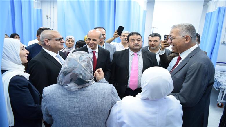رئيس جامعة بني سويف يفتتح توسعات وتطوير قسمي الصدرية وجراحة الأوعية الدموية