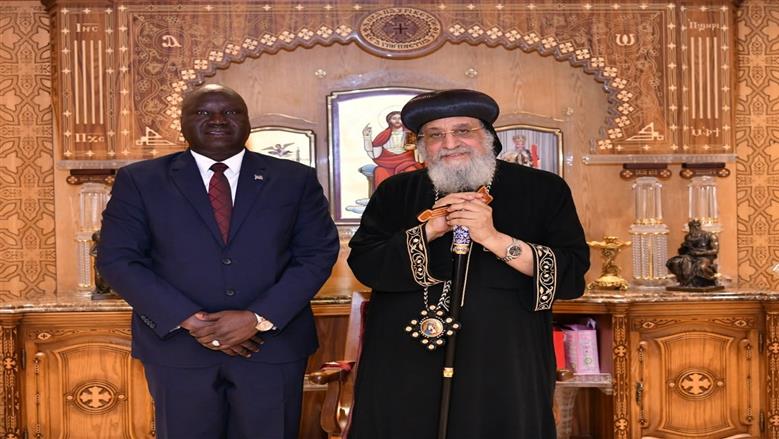 البابا وسفير جنوب السودان