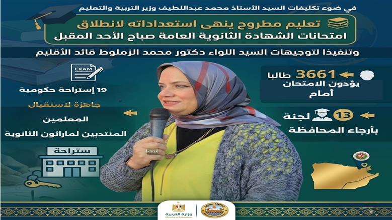 نادية فتحي وكيل وزارة التربية والتعليم بمطروح