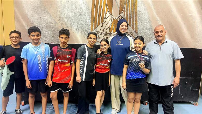 روضة إبراهيم تحصد برونزية بطولة الجمهورية لتنس الطاولة