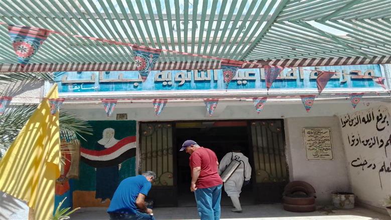 حملات مكثفة لتطهير ورفع كفاءة محيط لجان العريش استعدادا للثانوية العامة