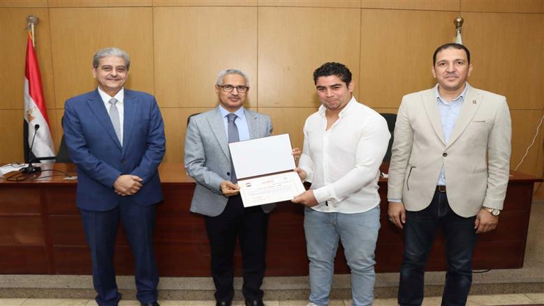 جانب من احتفالية تكريم للرياضيين 