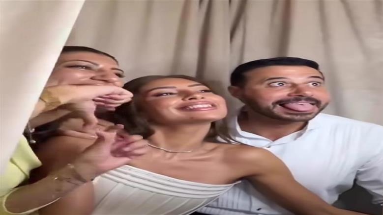 دموع وزغاريد.. رد فعل ميرنا الهلباوي بعد عقد قرانها على أحمد السعدني