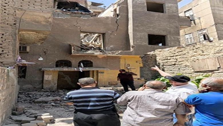 حى السيدة يبدأ هدم عقار قلعة الكبش الآيل للسقوط حفاظا على الأرواح