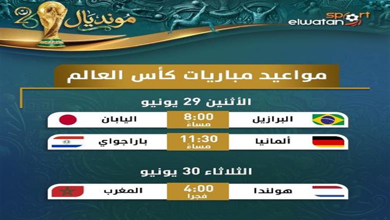 مباريات 29 يونيو كأس العالم