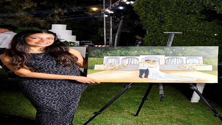 ميرنا خلال رسم الأفراح 