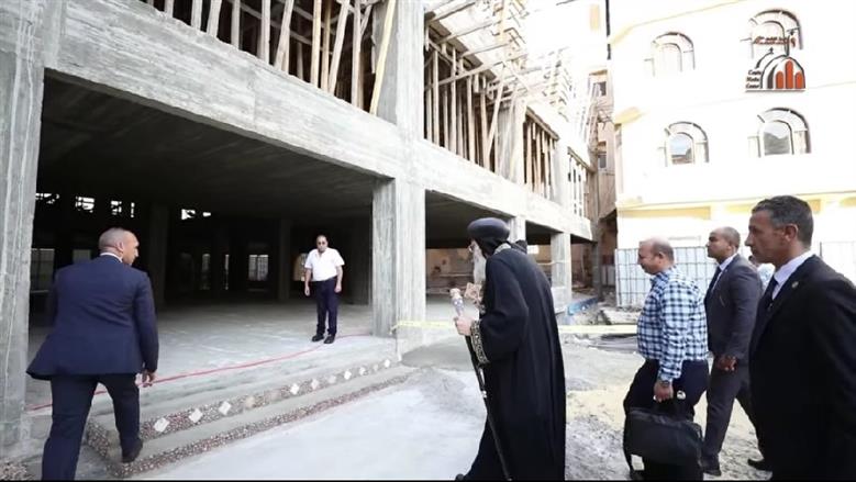 البابا يتفقد انشاء المركز الثقافي القبطي بالإسكندرية 