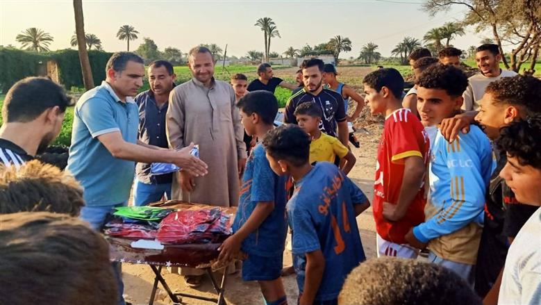 قافلة رياضية لعزبة العقّاد ببني سويف ضمن المشروع القومي لدعم القرى الأكثر احتياجًا