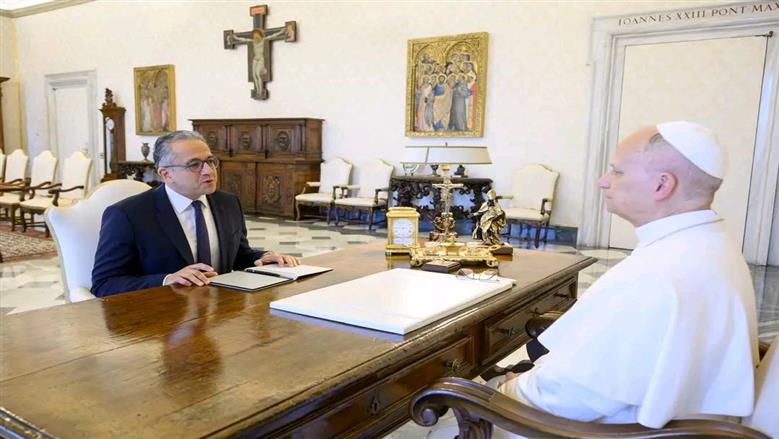البابا لاون الرابع عشر  يستقبل مدير اليونسكو لمناقشة مستقبل التعليم والثقافة