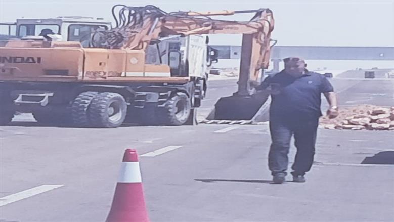 أعمال ترميم الهبوط الأرضى طريق مطروح الإسكندرية الساحلي الدولي