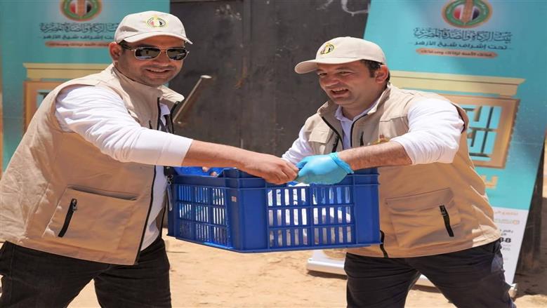 بيت الزكاة يوزع لحوم الأضاحي على 4000 حالة في مطروح