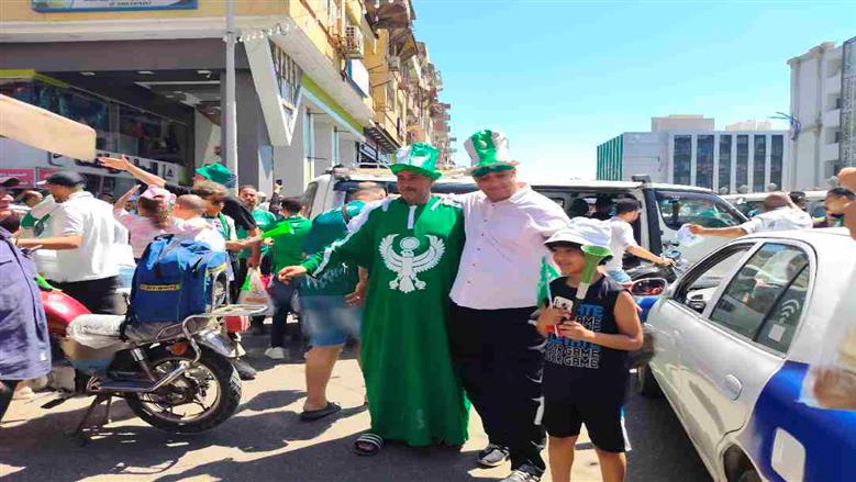 جماهير المصري تساند فريقها