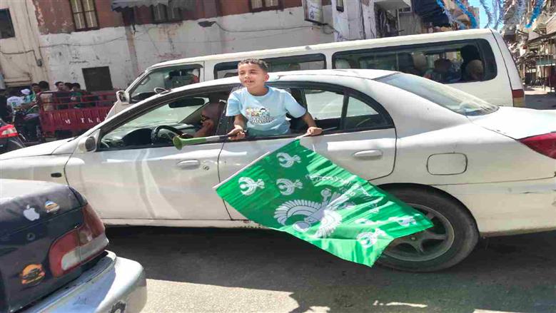 جماهير المصري تساند فريقها
