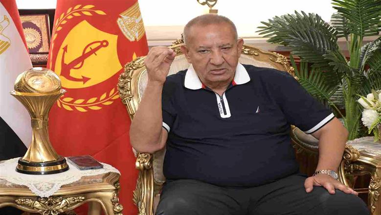 محافظ بورسعيد يستقبل لاعبين ومجلس اداره المصري