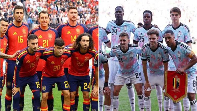موعد مباراة إسبانيا وبلجيكا في كأس العالم والقنوات الناقلة