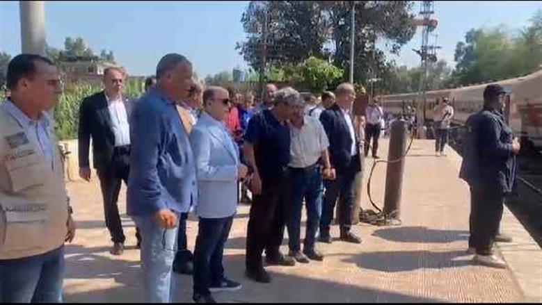محافظ الغربية يتفقد حادث قطار محلة روح وارتفاع الإصابات لـ 16 مصابا