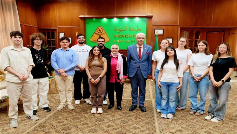 استقبال طلاب الدوليين بجامعة المنوفية
