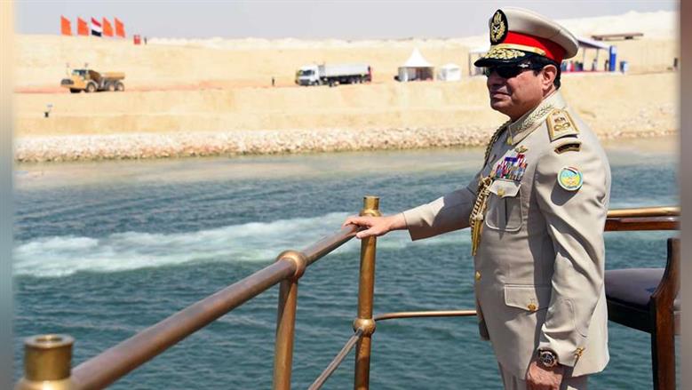 أغسطس 2015: أثناء افتتاح التفريعة الجديدة لقناة السويس، في احتفال رسمي شهد حضورا محليا ودوليا وعروضا عسكرية.