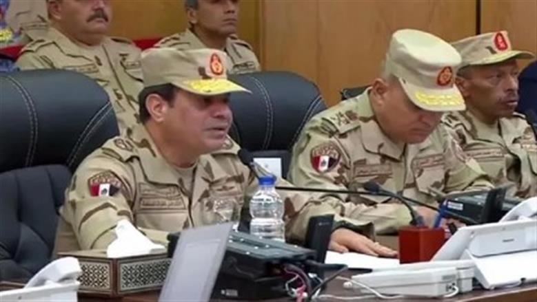 فبراير 2018: أثناء افتتاح مقر القيادة الموحدة لقوات شرق القناة لمكافحة الإرهاب، بالتزامن مع تنفيذ العملية الشاملة