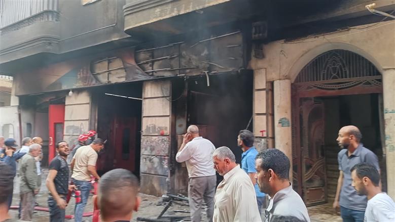 حريق داخل فرن في البحيرة