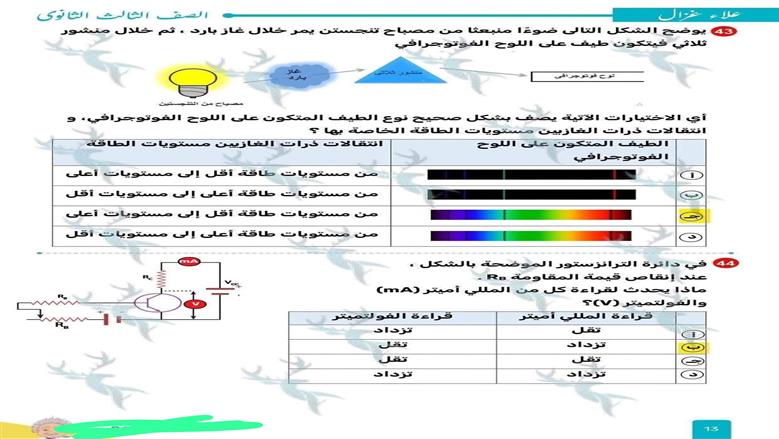 امتحان مادة الفيزياء 2026