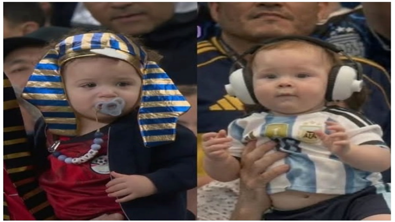 «الفرعون الصغير» يخطف قلوب العالم.. رضيع مصري يتحدى طفل الأرجنتين قبل موقعة المونديال