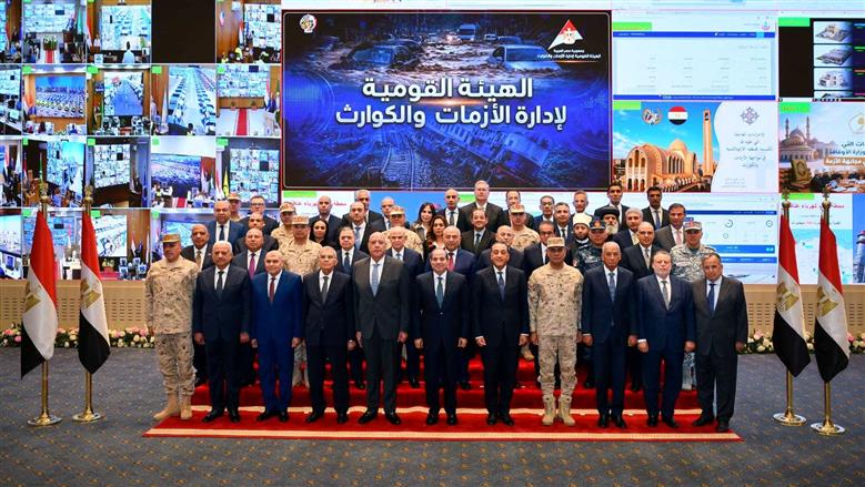 الرئيس السيسي يشهد محاكاة أزمة كبرى.. ويعلن إطلاق عمل الهيئة القومية لإدارة الأزمات