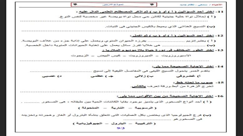 امتحان الثانوية العامة