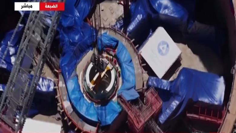تركيب وعاء المفاعل للوحدة الثانية لمحطة الضبعة النووية