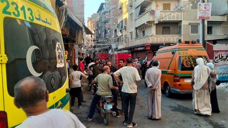 حريق داخل مطعم في البحيرة
