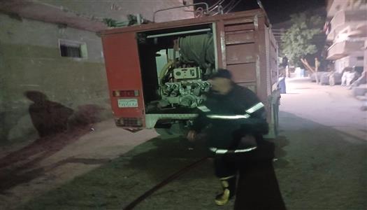 إخماد حريق بمخزن الجمعية التعاونية الاستهلاكية في أسيوط