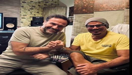 ظهر داخل استوديو.. عادل حقي يكشف كواليس التحضير لألبوم عمرو دياب الجديد