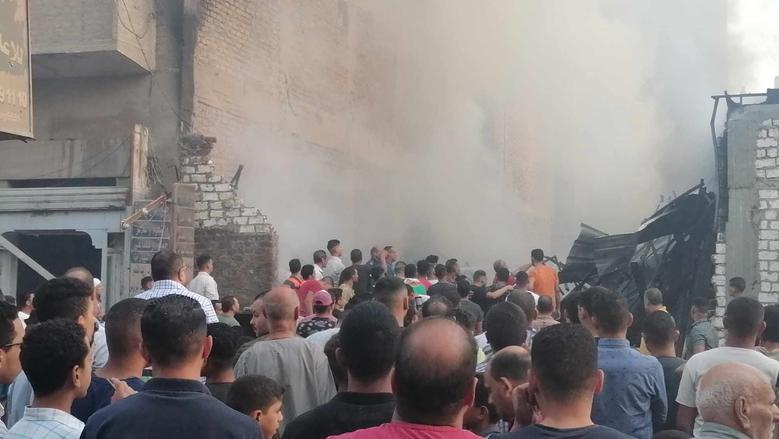 السيطرة على حريق في محل عطارة دون إصابات بكرداسة