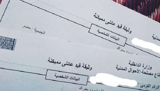 الأوراق المطلوبة لاستخراج قيد عائلي لأول مرة.. تعرف عليها - الوطن