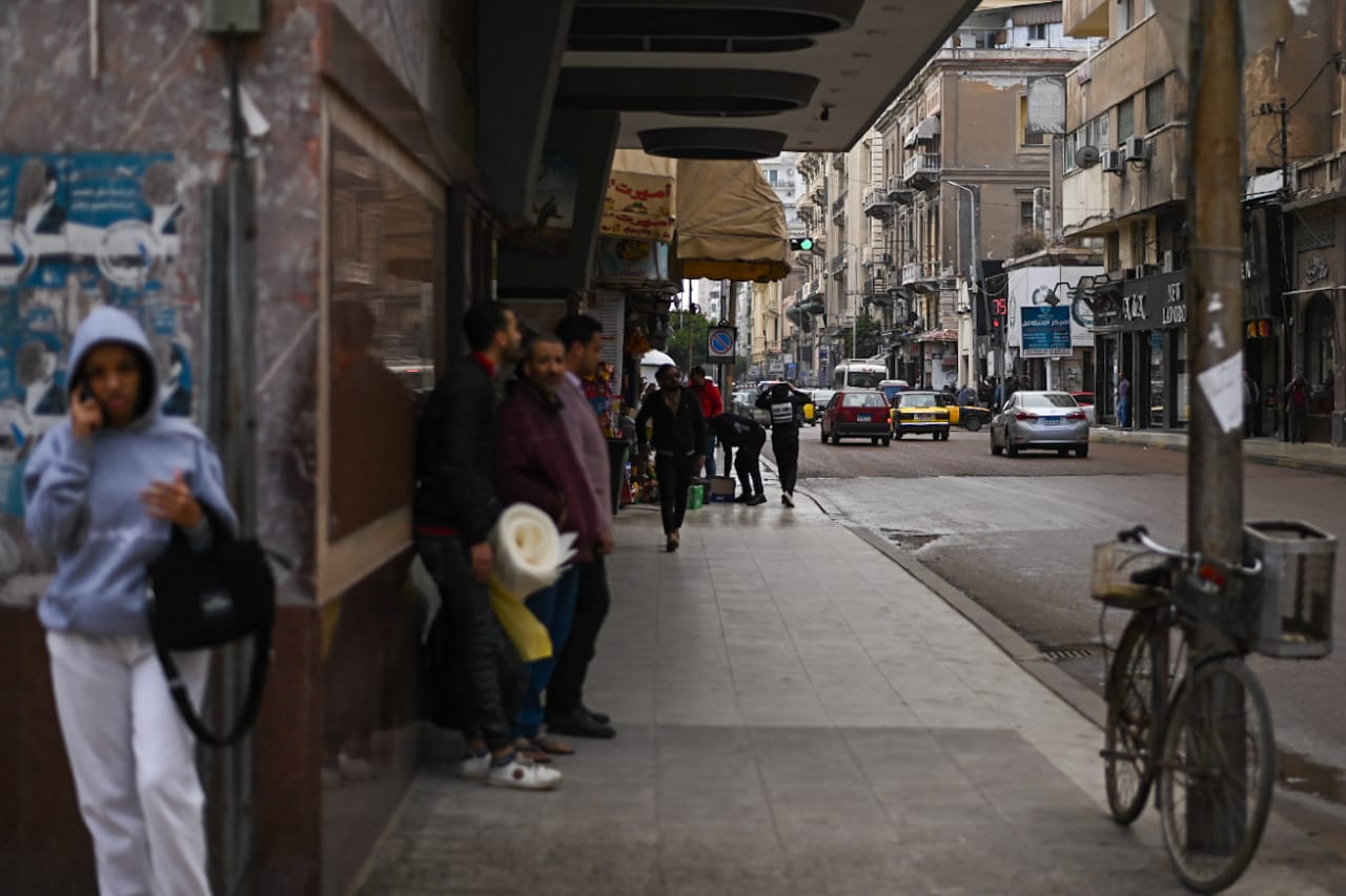 امطار خفيفة على الاسكندرية