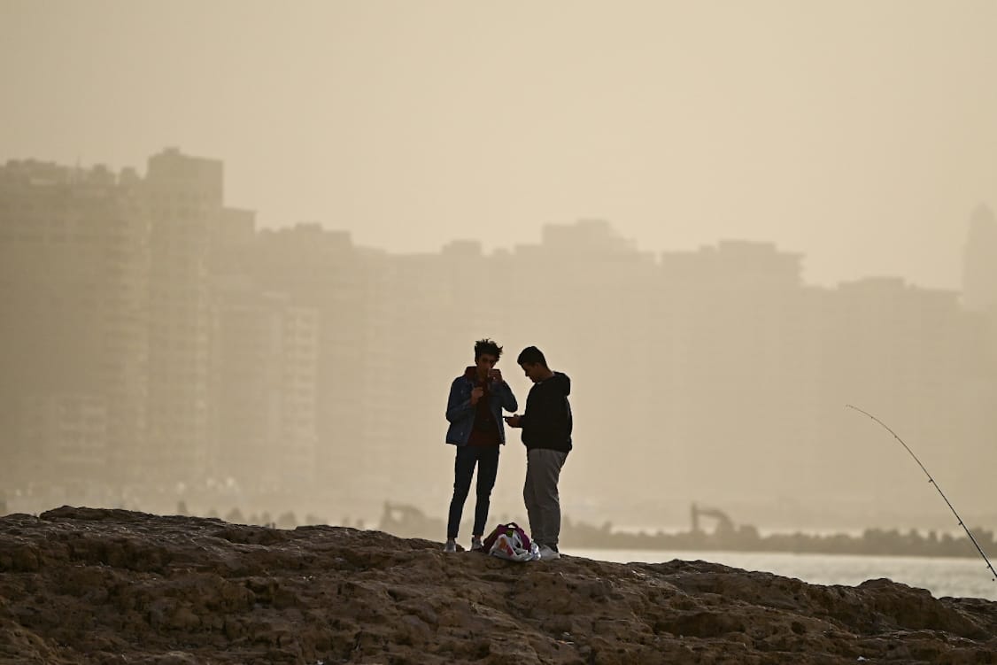 رياح و اتربة على الإسكندرية - تصوير احمد ناجي دراز