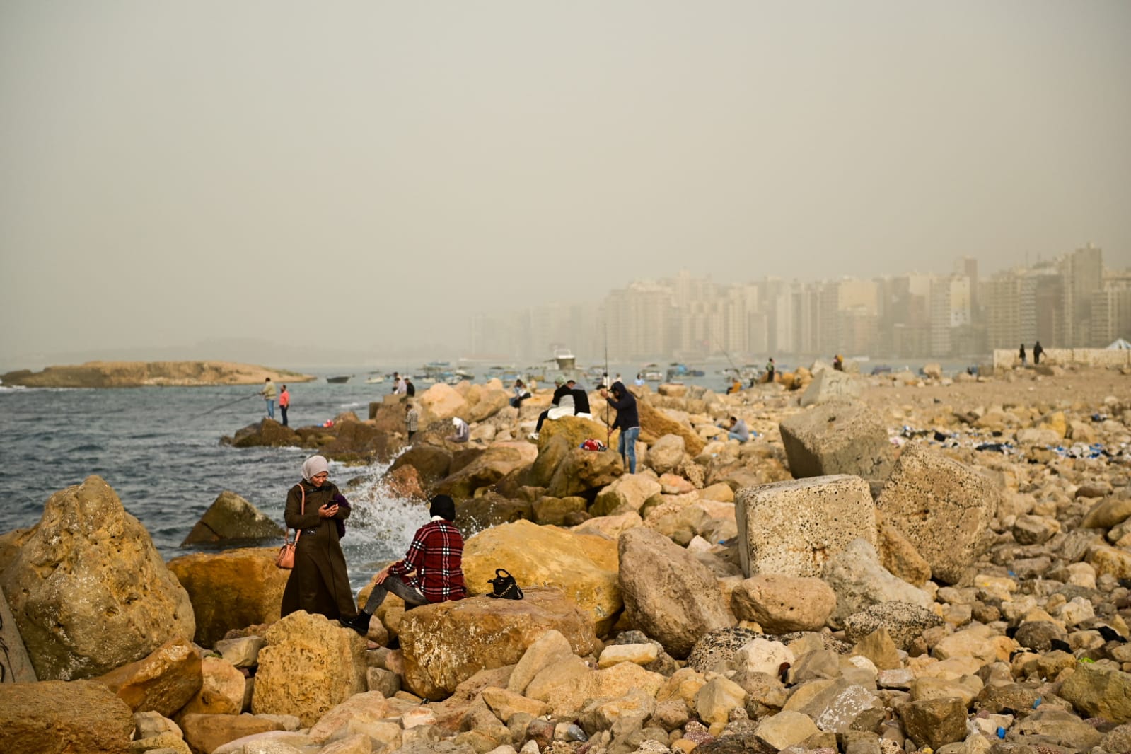 رياح و اتربة على الإسكندرية - تصوير احمد ناجي دراز