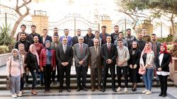 بالصور| رئيس جامعة المنصورة يعقد أول اجتماع مع أعضاء مجلس اتحاد الطلاب