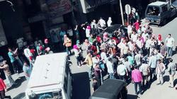 بالصور| كردون أمني في محيط محكمة "زنانيري" بسبب اعتصام الموظفين