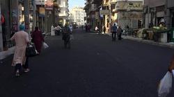 بدء أعمال رصف شارع البازار في بورسعيد