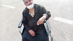 "ناصر" بكرسي متحرك في لجنة الأسمرات: نازل علشان مصر واللي منزلش ينزل