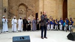تحية من فرقة حسب الله وعزف بالقبقاب في افتتاح باب الوزير