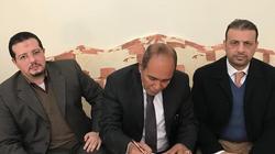 أبو العلا حبيب يوقع لحزب مستقبل وطن قبل جولة الإعادة بانتخابات زفتى