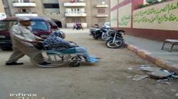 صورة.. لجان التأمين ببنها تساعد مسنة على التصويت في "الشيوخ"