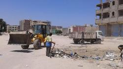 رفع 32 طن مخلفات من منطقة "السفن" بالعامرية غرب الإسكندرية